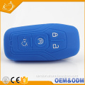 New hot fashion 4 bottons rubber protect silicone car key case for Ford